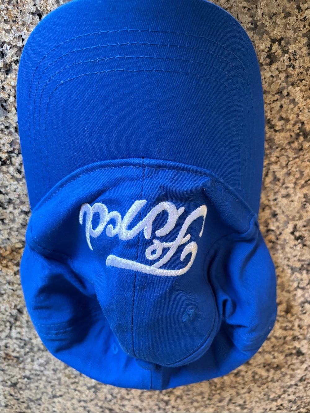 Ford Blue Embroidered Script Baseball Cap - Picture 3 of 3